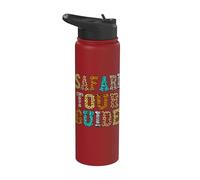 Safari Tour Guide Zookeeper Costume Afric Wild Jungle Stainless Steel Insulated Water Bottle