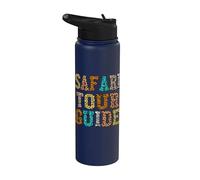 Safari Tour Guide Zookeeper Costume Afric Wild Jungle Stainless Steel Insulated Water Bottle