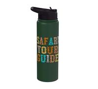 Safari Tour Guide Zookeeper Costume Afric Wild Jungle Stainless Steel Insulated Water Bottle