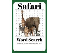 Safari Word Search Puzzle Book: Word Searches with Easy to Read Print about Safari Animals, Activities, Plants and more | 6x9 inches, 110 pages | 50+ ... Gift for Vacations, Holidays, and Free Times