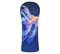 Safaris Neon Tetra Starry Night - Juego de fundas para cabeza de golf con etiqueta de número para conductor, maderas e híbridos