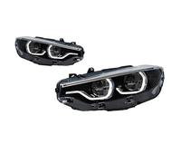 SAFATBZ Faro Delantero Coche Faros Delanteros Coche para Serie 4 F32 F36 M4 F82 2013-2015 Luces Circulación Diurna Intermitentes Accesorios para Coche Conjunto Faros Aelanteros(9 Pins)