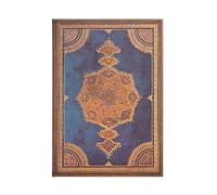 Safavid Indigo (Safavid Binding Art) Grande Unlined Hardcover Journal: Hardcover, 120 gsm, ribbon marker, memento pouch, wrap closure