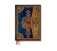 Safavid Indigo (Safavid Binding Art) Midi Verso 12-month Dayplanner 2024