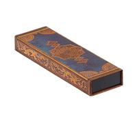 Paperblanks Estuche para lápices Safavid Indigo (Safavid Binding Art) – Cierre envolvente