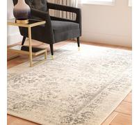 Safavieh Adirondack Collection ADR109V - Alfombra (variación de la Familia: 26 -P), Polipropileno, Ivory/Silver, 4' x 6'