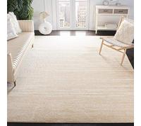 Safavieh Adirondack Collection - Alfombra (2,7 x 30,5 cm), diseño Moderno de Color champán y Crema, sin Pelusas y fácil de Limpiar, Ideal para Zonas de Alto tráfico en la Sala de Estar, Dormitorio