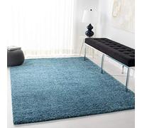 Safavieh Agustina Shag - Alfombra Tejida de Polipropileno (160 x 230 cm), Color Turquesa