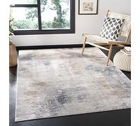 Safavieh Alfombra Abstractas Sala de Estar, Comedor, Dormitorio - Invista Collection, Pelo Corto, Crema y Gris, 160 X 229 cm