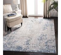 Safavieh Alfombra Abstractas Sala de Estar, Comedor, Dormitorio - Invista Collection, Pelo Corto, Gris y Marfil, 160 X 229 cm