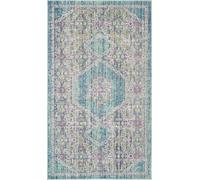 Safavieh Alfombra Algodón Blu/Multi 122 X 183 cm