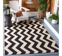 SAFAVIEH Alfombra Amalfi Multipurpose Indoor/Outdoor Negro 160 x 231 cm