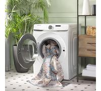 Safavieh Alfombra Angustiadas Rug Ideal para áreas de Alto tráfico - Lavable a máquina y Antideslizante - Arizona Collection, Pelo Corto, in Verde y Beige, 244 X 244 cm