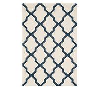 SAFAVIEH Alfombra Ava Marfil/Azul Marino 121 x 182 cm