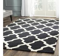 SAFAVIEH Alfombra Ava Textured Area Rug, 121 X 182 Cm Negro 121 x 182 cm