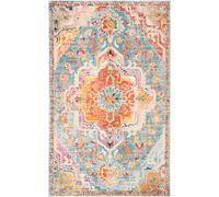 Safavieh Alfombra azul/naranja 201 x 279 cm