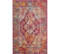 Safavieh Alfombra azul/rosa 122 x 183 cm