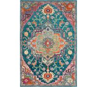 Safavieh Alfombra azul/rosa 201 x 279 cm