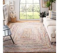 Safavieh Alfombra Bohemia para salón, Comedor, Dormitorio, colección Cape Cod, Pelo Corto, Multicolor, 160 x 160 cm