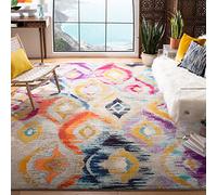 Safavieh - Alfombra Boho para Sala de Estar, Comedor, Dormitorio - Mónaco Collection, Alfombra de Pelo Corto, Multi, 244 x 335 cm