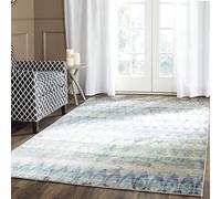 Safavieh Alfombra Boho Sala de Estar, Comedor, Dormitorio - Valencia Collection, Pelo Corto, Morado y Multi, 244 X 305 cm