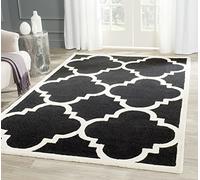 SAFAVIEH Alfombra Clark Textured Area Rug, 152 X 243 Cm Negro size is not in selection ES