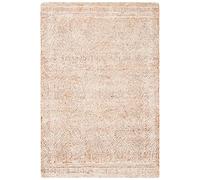 Safavieh - Alfombra contemporánea para Sala de Estar, Comedor, Dormitorio - Abstract Collection, Alfombra de Pelo Corto, Marfil y óxido, 61 x 91 cm
