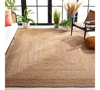 Safavieh Alfombra contemporánea para salón, Comedor, Dormitorio, colección Cape Cod, Pelo Corto, Color Beige, 270 x 360 cm