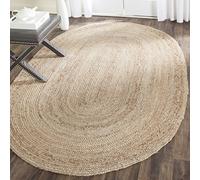 Safavieh Alfombra contemporánea para salón, Comedor, Dormitorio, colección Cape Cod, Pelo Corto, Color Beige, 120 x 180 cm