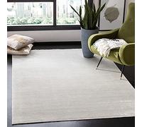 SAFAVIEH Alfombra contemporánea para salón, Comedor, Dormitorio, colección de sueños, Pelo Corto, Marfil y Marfil, 91 x 152 cm