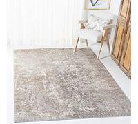 Safavieh Alfombra contemporánea para salón, Comedor, Dormitorio, colección Madison, Pelo Corto, Gris y Beige, 160 x 229 cm