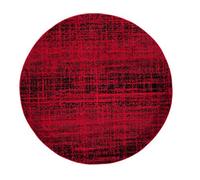 Safavieh Alfombra Contemporáneas para Sala de Estar, Comedor, Dormitorio - Adirondack Collection, Pelo Corto, Rojo y Negro, 122 X 122 cm