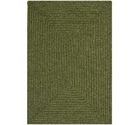 Safavieh Alfombra Contemporáneas para Sala de Estar, Comedor, Dormitorio - Lavable a máquina et Reversible - Braided Collection, Pelo Corto, Verde, 60 x 90 cm