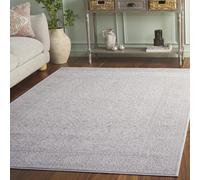 Safavieh Alfombra Contemporáneas para Sala de Estar, Comedor, Dormitorio - Reflection Collection, Pelo Corto, Crema y Marfil, 90 x 90 cm