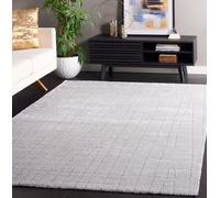 Safavieh Alfombra de Color Liso para salón, Comedor, Dormitorio, colección Neptuno, Pelo Corto, Gris Claro, 152 x 229 cm