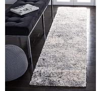 Safavieh Alfombra de Pelo Largo marroquí para salón, Comedor, Dormitorio, colección Bereber Shag Collection, de Pelo Alto, Color Marfil, 76 x 183 cm