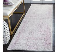 Safavieh Alfombra Envejecida para salón, Comedor, Dormitorio, colección Adirondack, Pelo Corto, Color Morado y Marfil, 76 x 183 cm