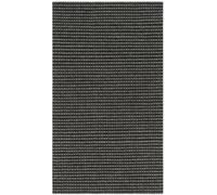 SAFAVIEH Alfombra geométrica para salón, Comedor, Dormitorio, colección Natura, Pelo Corto, Gris y Negro, 61 x 91 cm