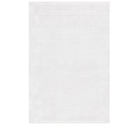 Safavieh Alfombra geométrica para salón, Comedor, Dormitorio, colección Whisper de Pelo Corto, Color Marfil, 91 x 152 cm