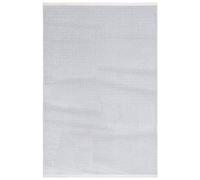 Safavieh Alfombra geométrica para salón, Comedor, Dormitorio, colección Whisper de Pelo Corto, Gris, 91 x 152 cm