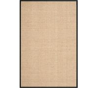 Safavieh Alfombra hierba marina beige/negro 152 x 244 cm