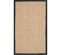 Safavieh Alfombra hierba marina beige/negro 91 x 152 cm