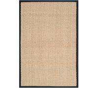 Safavieh Alfombra hierba marina naturale/nero 122 x 183 cm