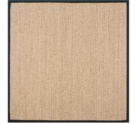 Safavieh Alfombra hierba marina neutrale/nero 183 x 183 cm