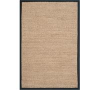 Safavieh Alfombra hierba marina neutrale/nero 91 x 152 cm