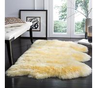 Safavieh Alfombra, Lana y Mezcla, champán, 91 x 152 x 3.81 cm