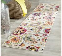 Safavieh - Alfombra Lavada contemporánea, Tejido de Polipropileno, Color Marfil y Multicolor, Polipropileno, Ivoire/Multicolore, 62 X 240 cm