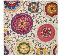 Safavieh Alfombra marfil/multicolor 122 x 122 cm