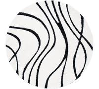 Safavieh Alfombra marfil/negro 122 x 122 cm