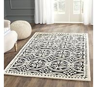 SAFAVIEH Alfombra Marina Textured Area Rug, 76 X 243 Cm Negro 152 x 243 cm